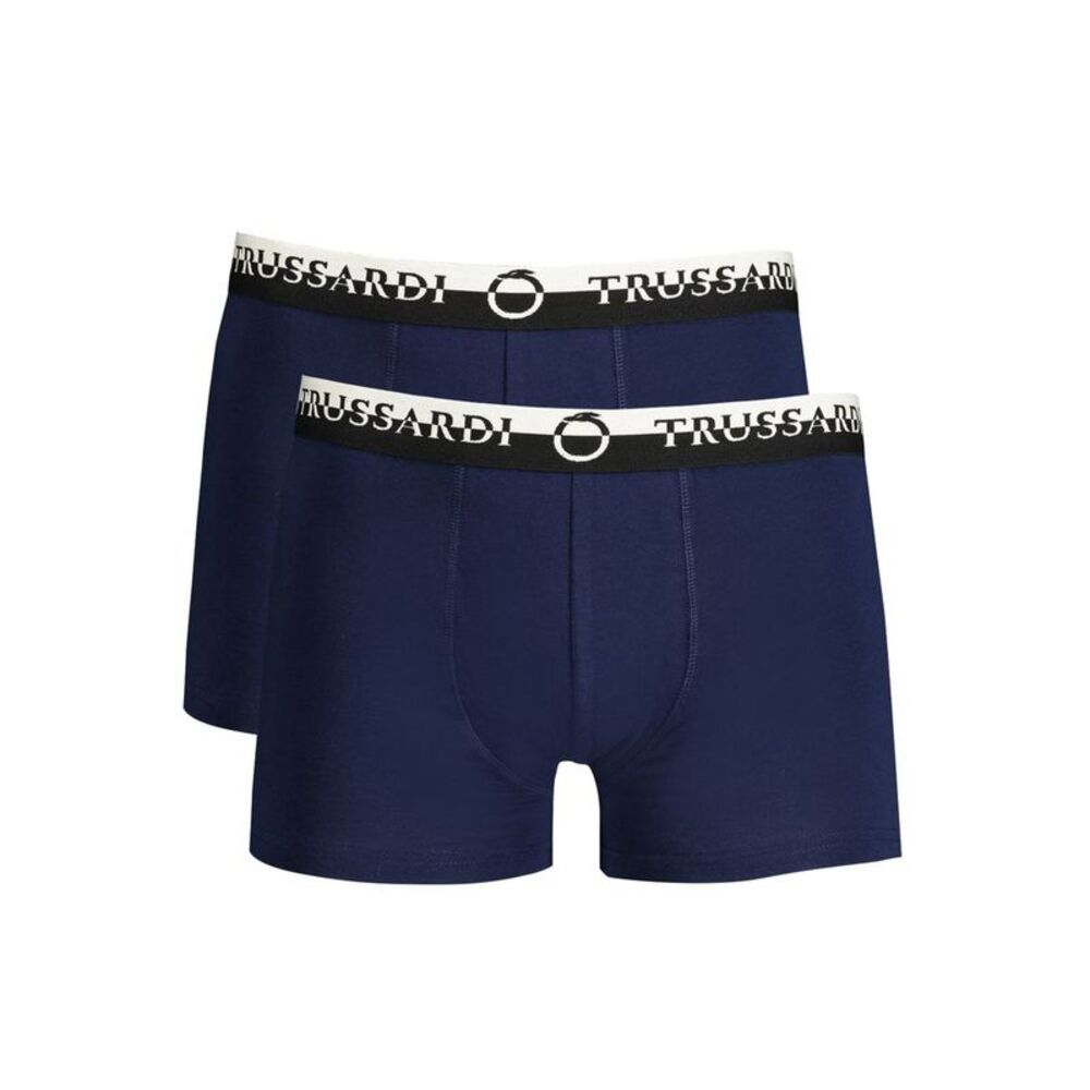Trussardi Blu Cotton Mens Men's Boxer